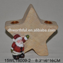 Keramik Weihnachtskerzenhalter mit Sternform